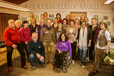 1. Probe der Anonumus Gospel Singers am 10.04.2013